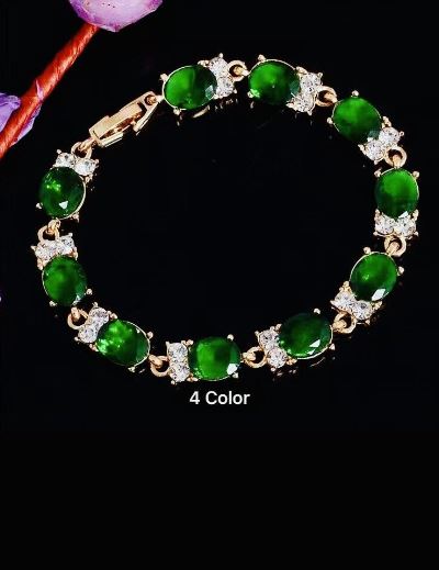 Exquisite Green Rhinestone Crystal bracelet jewellery