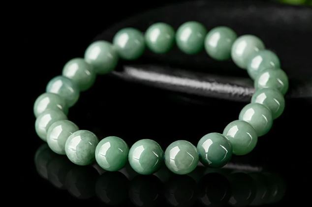 Burmese Jade Bead Bracelets Accessories Charm Gift Green Man Gemstone Jadeite Amulet Women Amulets Real Natural Jewellery