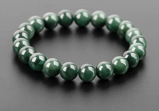 Burmese Jade Bead Bracelets Accessories Charm Gift Green Man Gemstone Jadeite Amulet Women Amulets Real Natural Jewellery