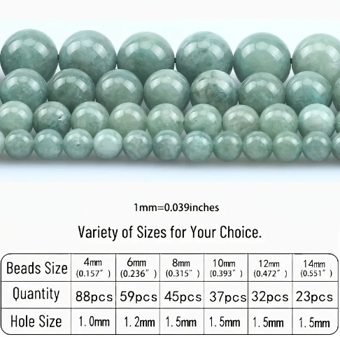 Natural Burmese Jades Stone Beads Smooth Loose Spacer Round Beads For Jewellery